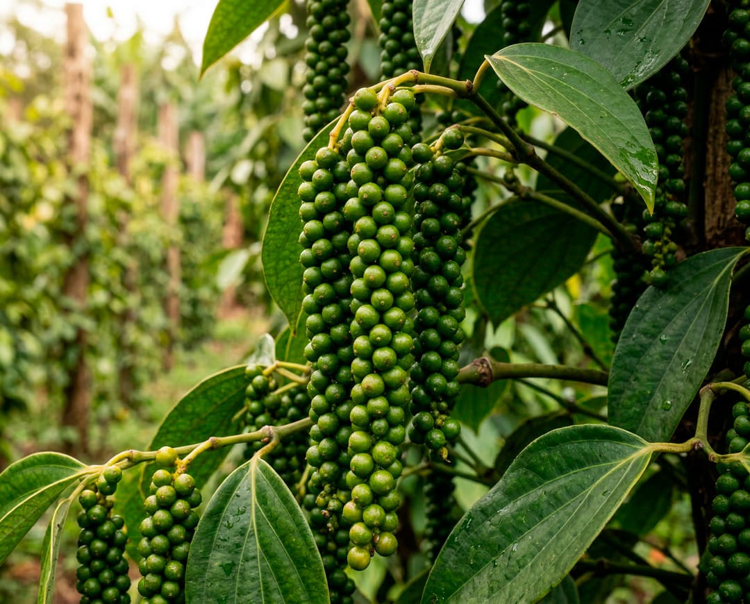 Pimenta-do-reino cultivada na Cabrália Agro